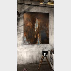 Rusty helt unikt maleri