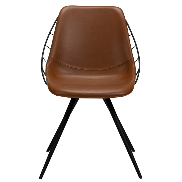 Way Stol lys brun l�der