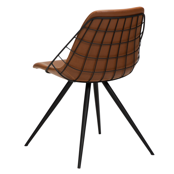 Way Stol lys brun l�der