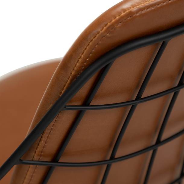 Way Stol lys brun l�der